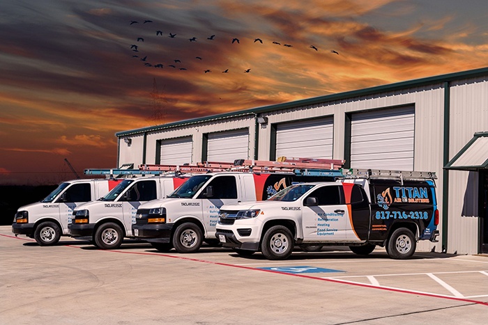 Titan Air Solutions Company Vans